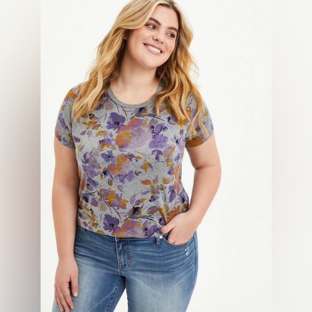 Torrid Perfect Super Soft Crew Neck Short Sleeve Tee - 3X